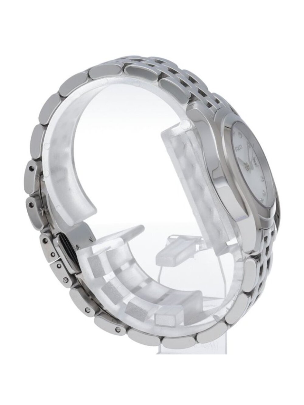 Gucci G-Class Watch Diamond Shell SS White - Picture 4 of 5